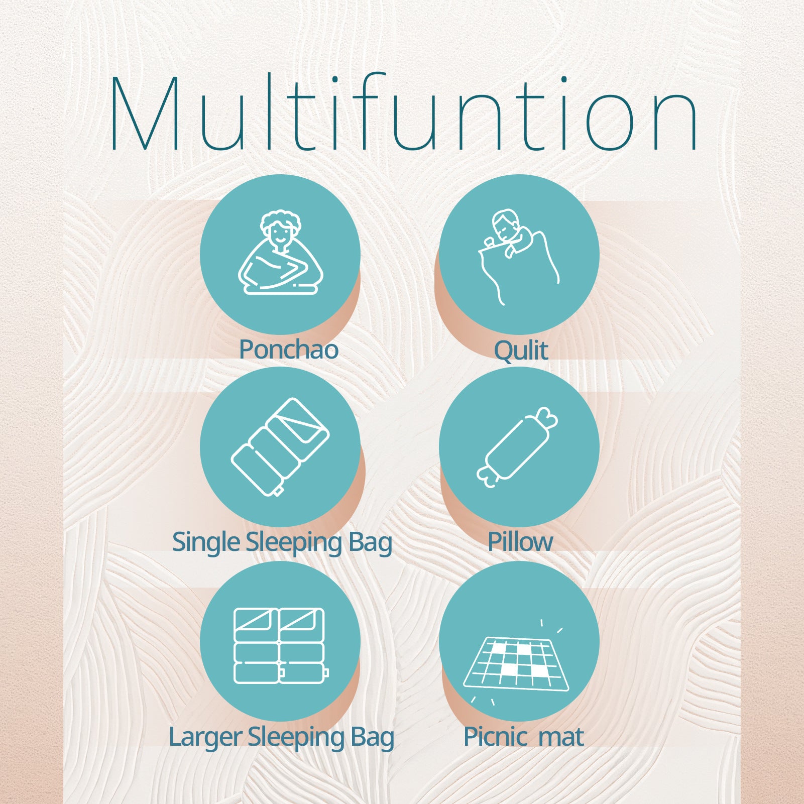 New Adult Camping Sleeping Bag Winter Camping Travel Cold-Proof Down Warm Quilt Home Nap Blanket