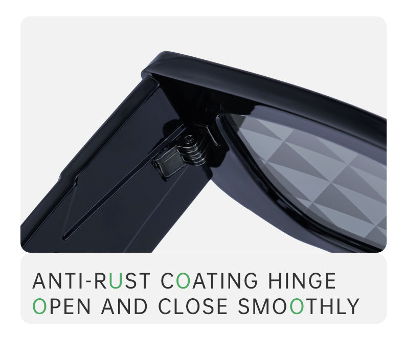 Fashion Small Frame Sunglasses for Women Trendy European and American Wide Leg Square Frame Sunglasses High-end Wholesale sunglasses
