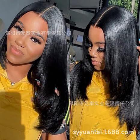 13X4 lace Layered Cut Straight Synthetic Wig for Daily Party