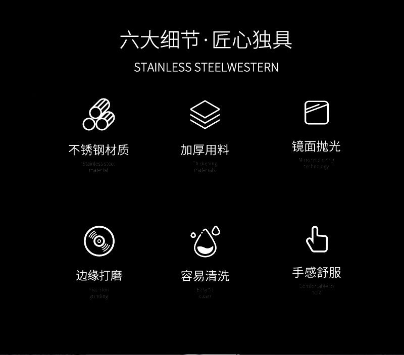 1010Stainless Steel Tableware Hotel Restaurant Knife Fork Spoon Set Western Steak Knife Fork24Set