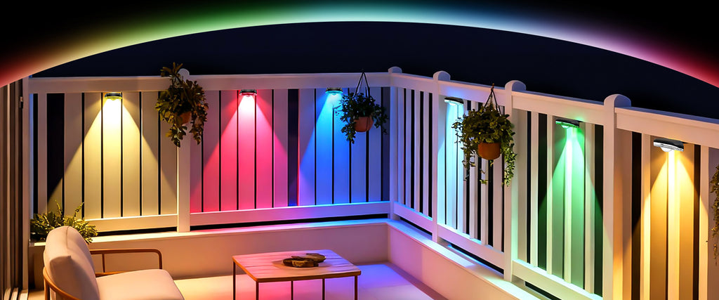 RGBCW Iridescent Fence Light Bluetooth Version Fence Light Wall Washer Fence Light Garden Light Waterproof Decorative Light