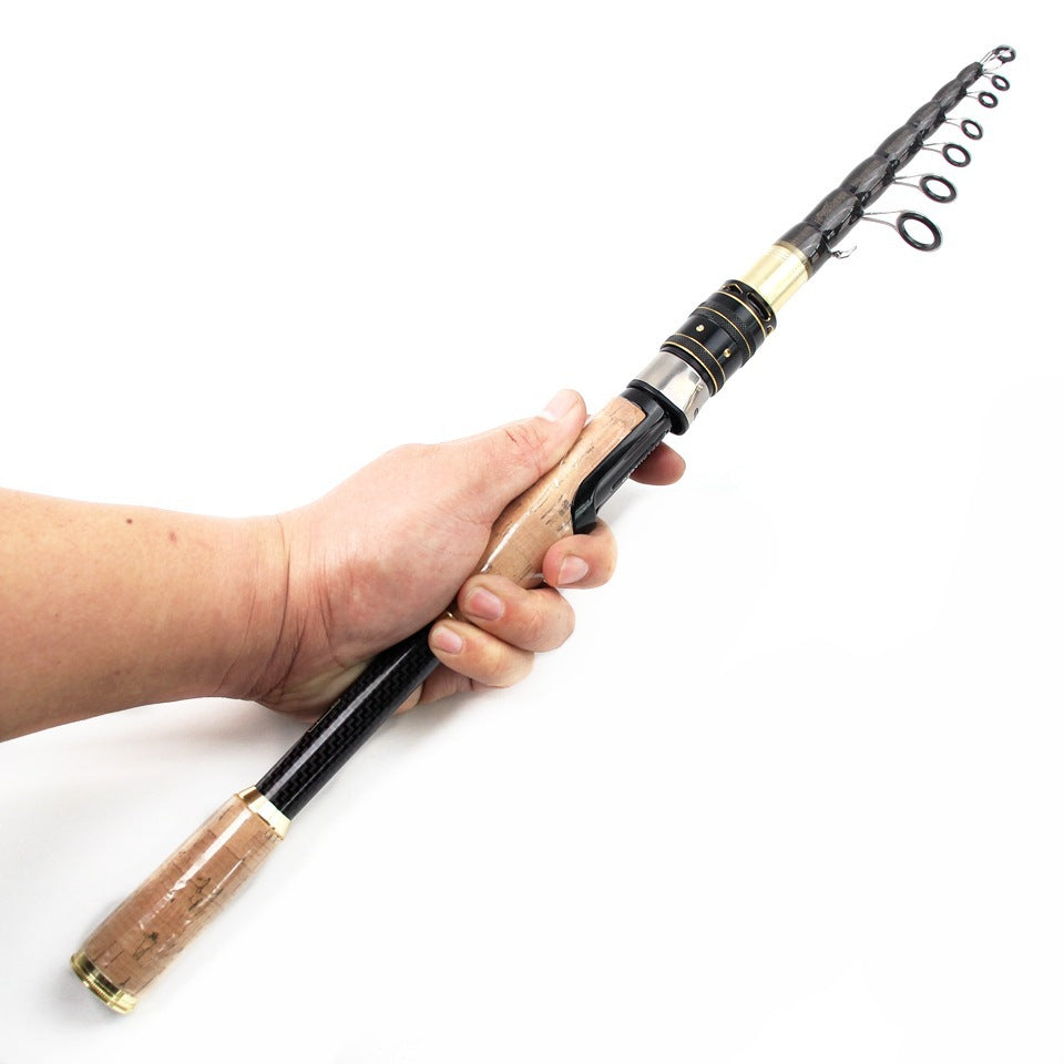 Manufacturer Wholesale Dropshipping Fishing Gear Ultra Short Portable Fishing Rod Small Sea Rod Carbon Fiber Fishing Rod Telescopic Lure Rod