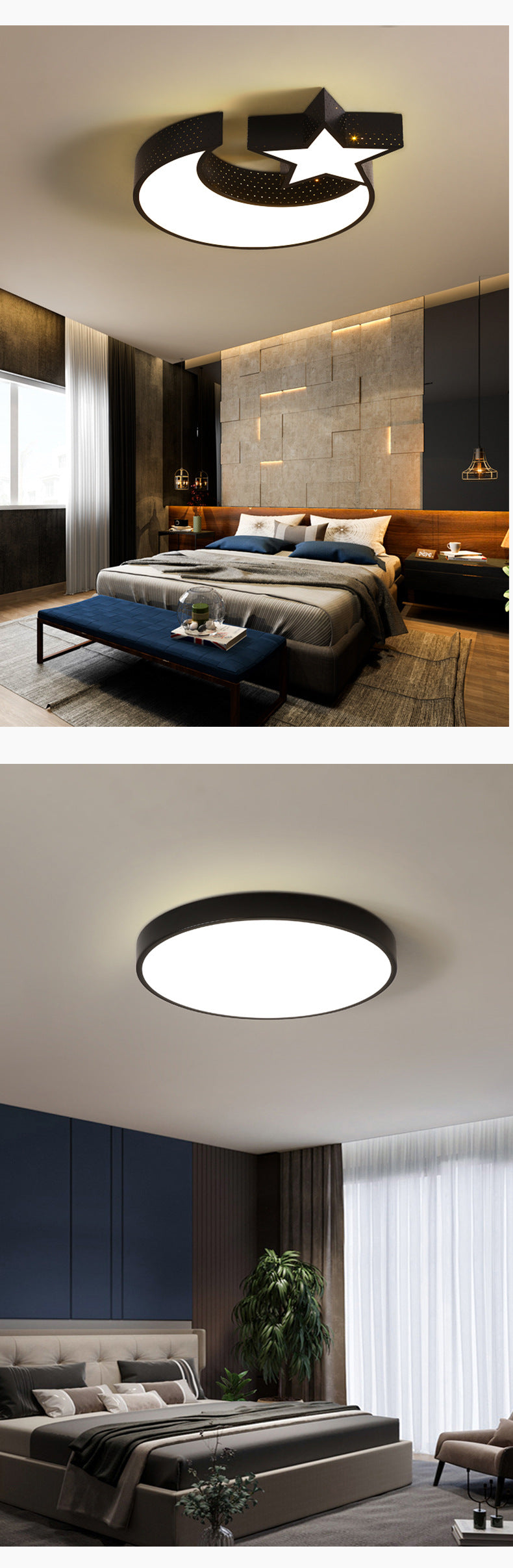 Nordic Lighting Fixtures led Ceiling Lamp2025New Year's Creative Internet Celebrity Master Bedroom Simple Modern Bedroom Lighting Room