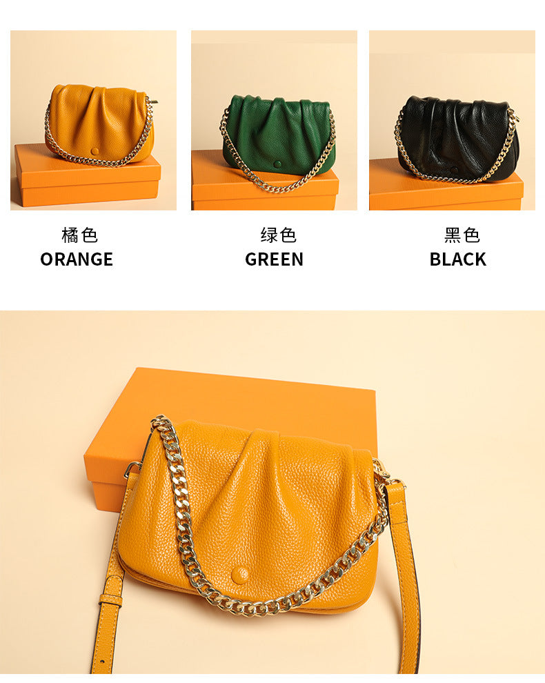 High-Quality Textured Wrinkled Cloud Bag for Women, New Fashionable Versatile Women's Bag, Daily Crossbody Bag, Stylish Single Shoulder Underarm Bag