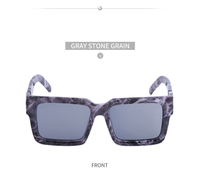 20252024 New Rich Man Sunglasses Men Trendy High-end Square Frame Sunglasses Men Glasses sunglass