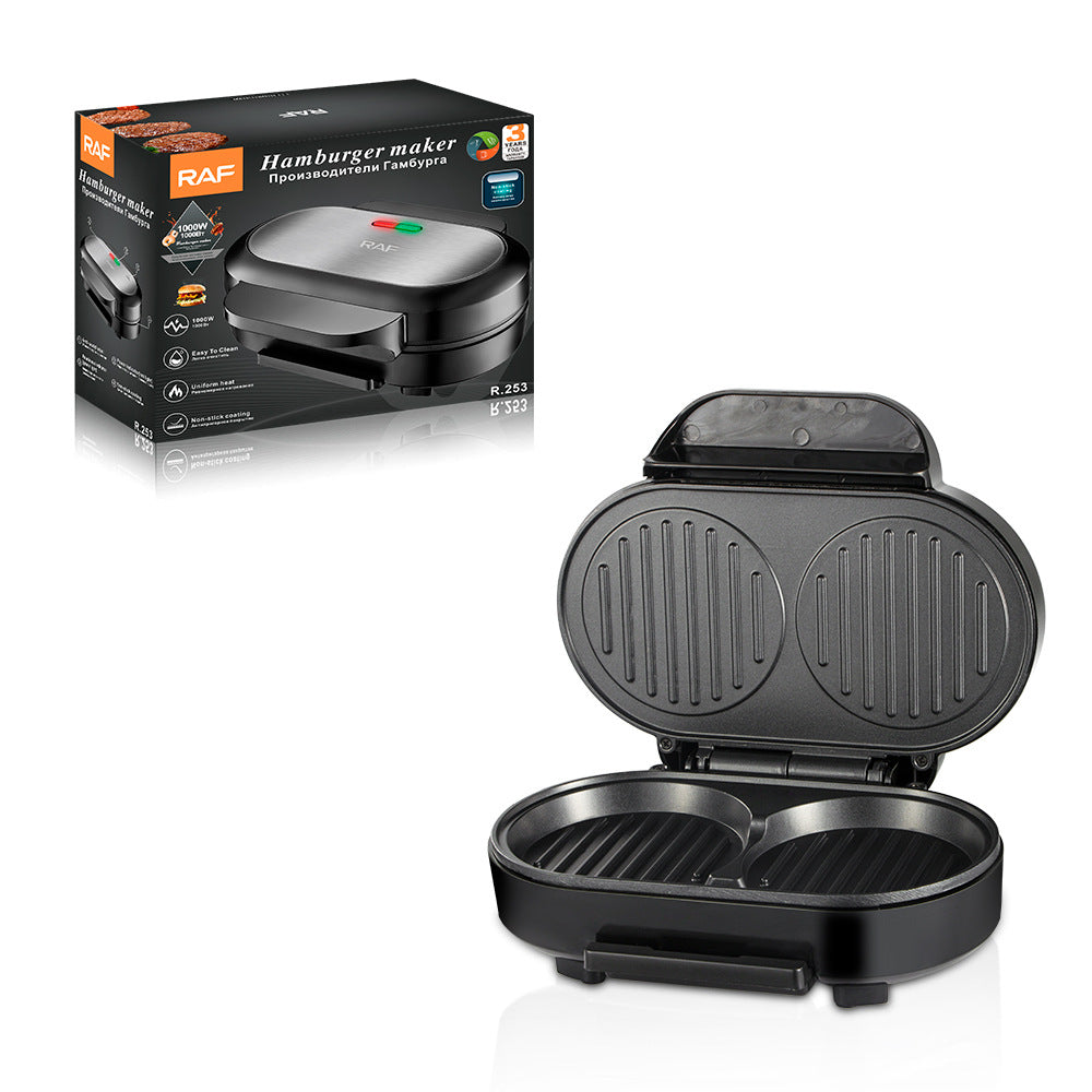 RAF Light Food Hamburger Breakfast Machine Home Use Grilled Steak Grilled Eggs Small Muffin Bread Maker R253