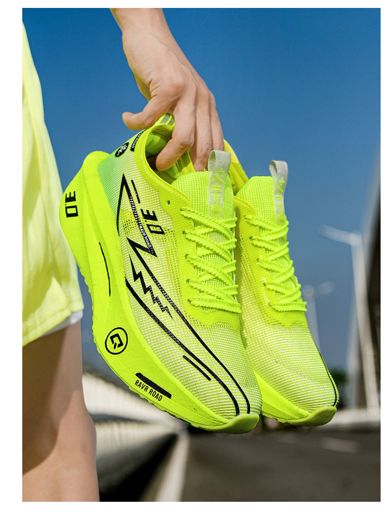 Summer New Hollow Breathable Lightweight Casual Sports Shoes with Super Soft Sole Carbon Plate Cushioning and Rebound for Fitness and Running