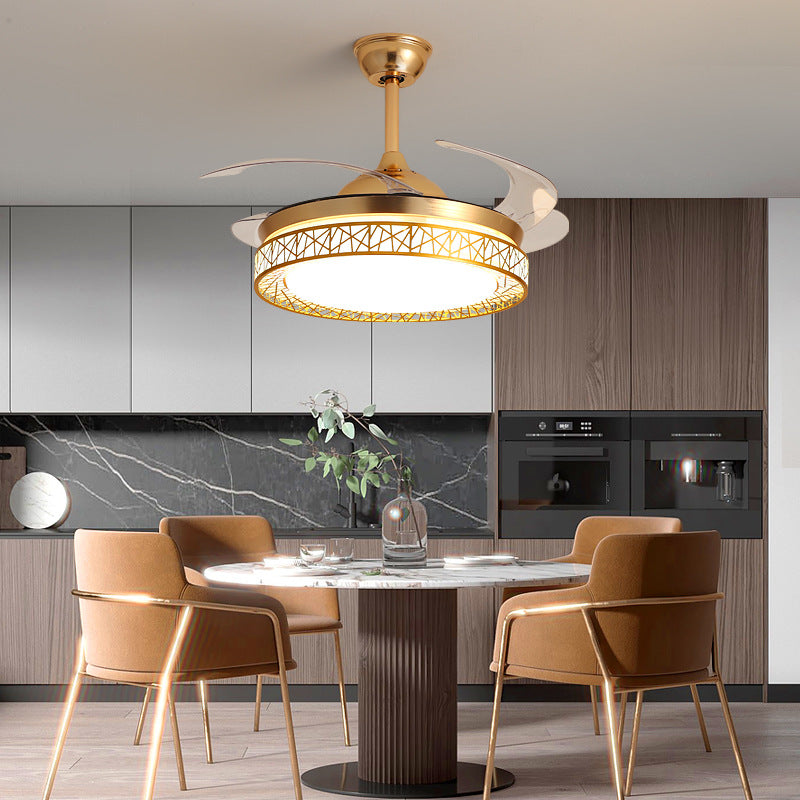 Ceiling Fan Light for Living Room, Bedroom, Dining Room, Nordic Postmodern Style, Luxury Lighted Electric Fan Ceiling Light