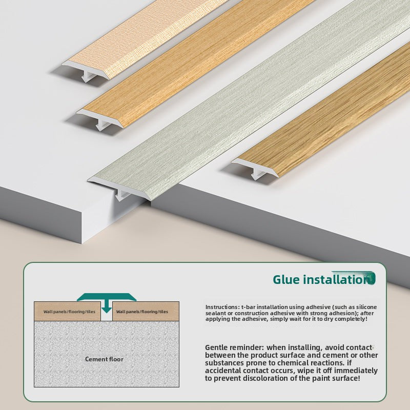PVC Edge trim T Wooden floor trim strip, wooden threshold edge trim, tile joint decorative strip, doorway stone edge trim strip