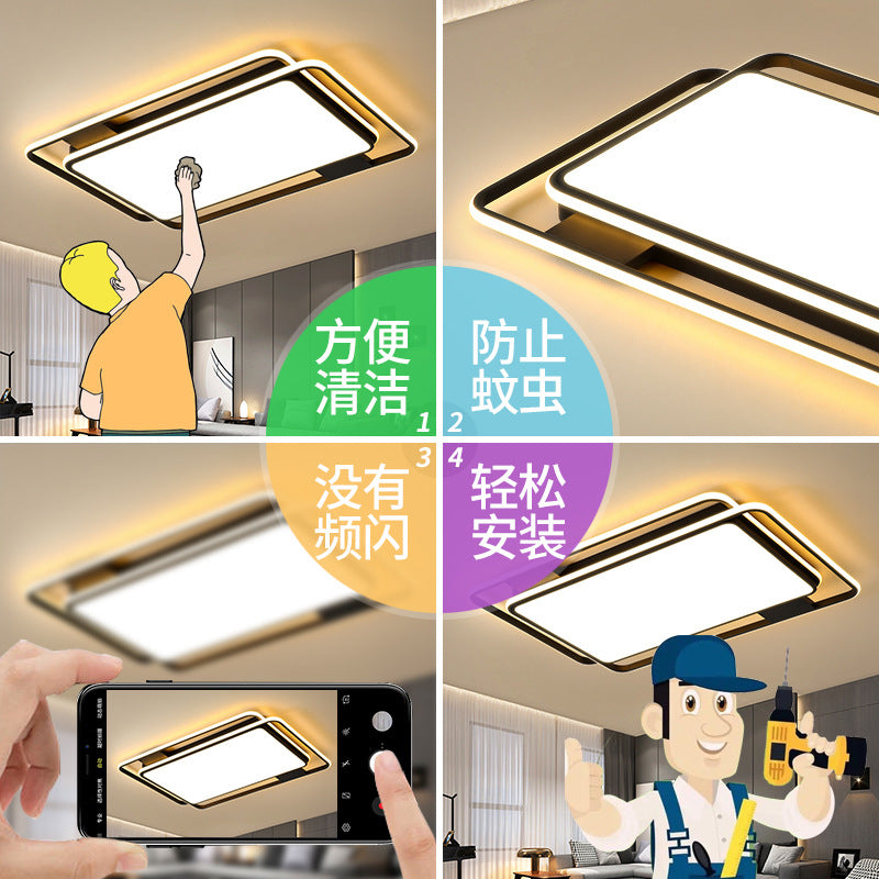 round led Ceiling Lamp Bedroom Lamp Modern Minimalist Living Room Lighting New Hotel Room Restaurant Room Lighting