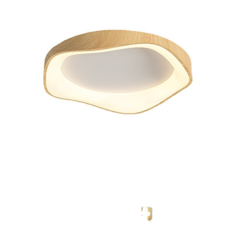 Modern Minimalist Nordic Light Luxury Bedroom Lamp Japanese Style Solid Wood Room Lamp Wabi-Sabi Style High-End Personality Ceiling Lamp