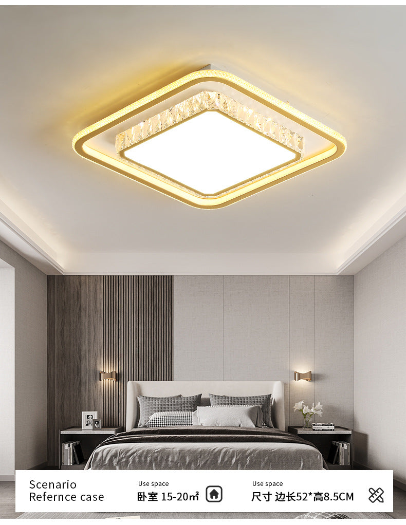 2025New Year's New Lamps Living Room Lamps Modern Simple Atmosphere Ceiling Lamps Light Luxury Crystal Lamps Restaurant Lamps Bedroom Lamps