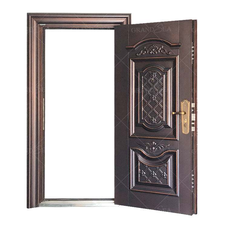 Customized Home Front Exterior Main Entry Steel Security Doors for House