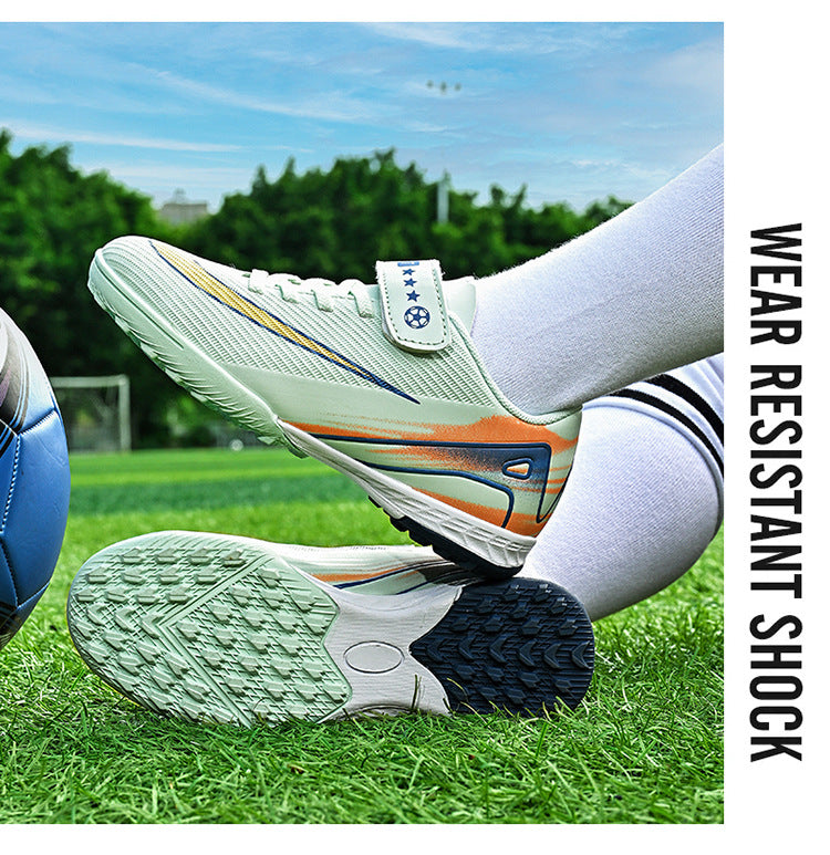 2025World Cup Children's Soccer Shoes Boys Youth Students Girls Spike Long Spike Competition Training Sports Shoes