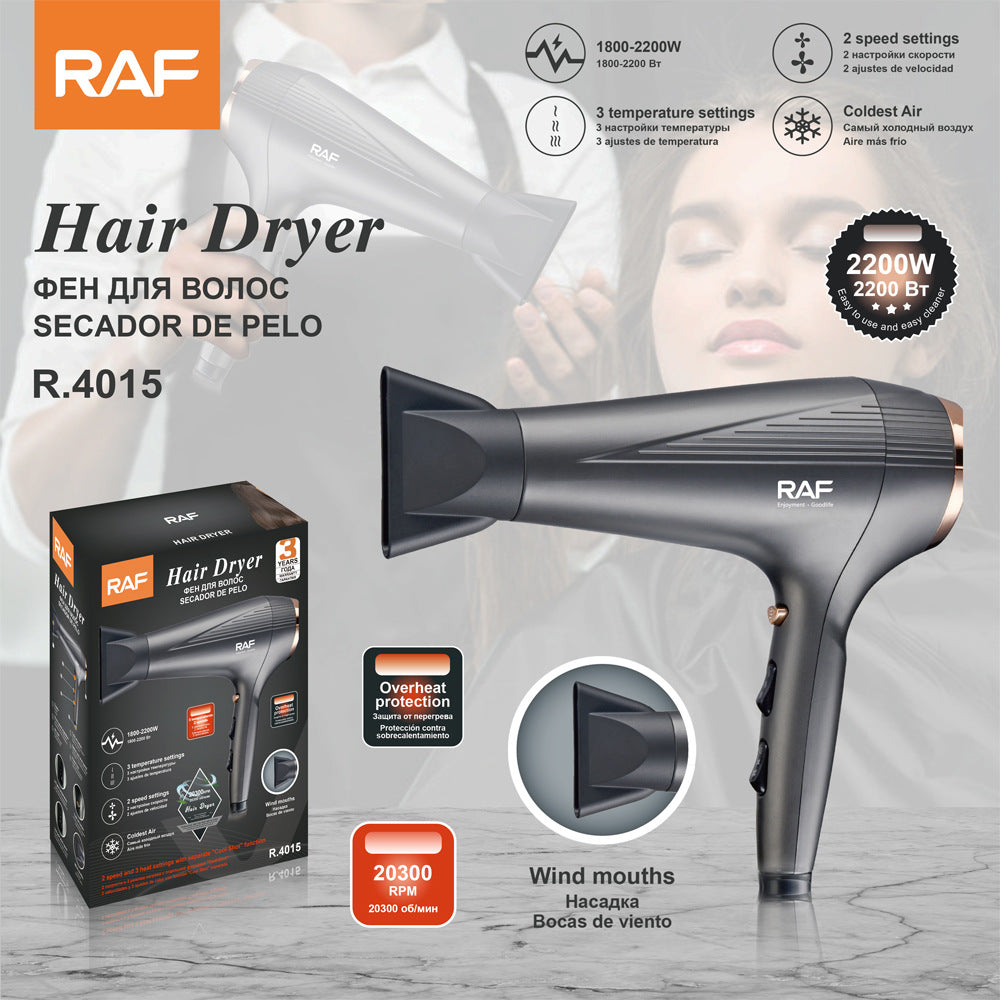 Hair Dryer2200W Hot and Cold Air Hair Dryer High Power Household Hotel Hair Dryer Hair Salon Hair Dryer R.4015
