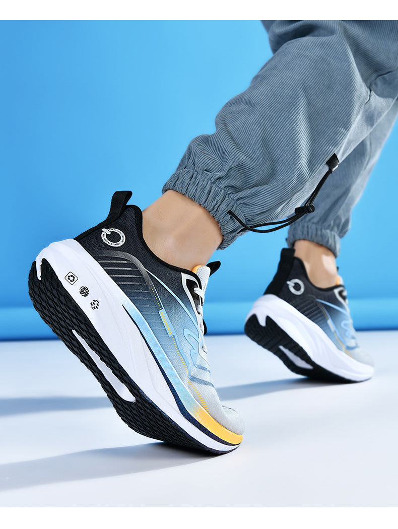 2025Large Size Marathon Running Shoes for Men and Women, Outdoor Aerobic Running, Lightweight and Breathable, Student Physical Test Running Shoes