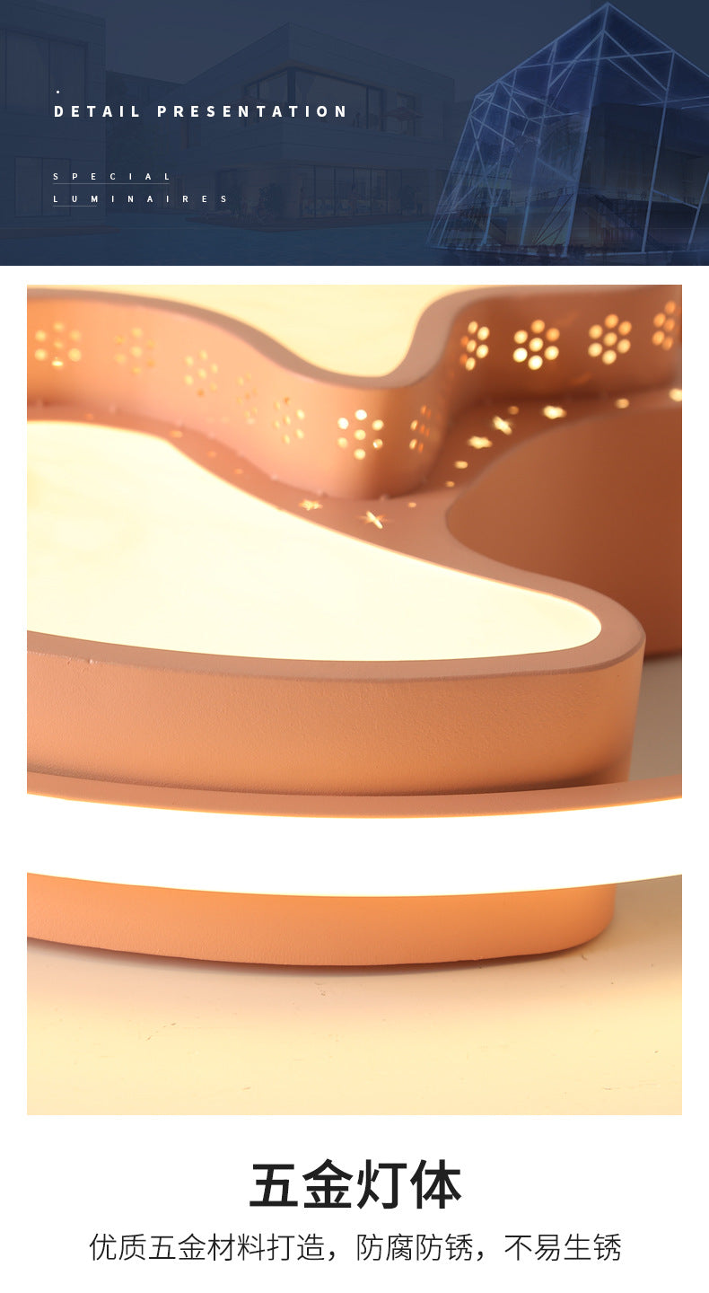 Children's Room Bedroom Lamp Boys Girls Pink Creative Cartoon Ceiling Lamp Cozy Romantic Room Lamp Master Bedroom Lamp