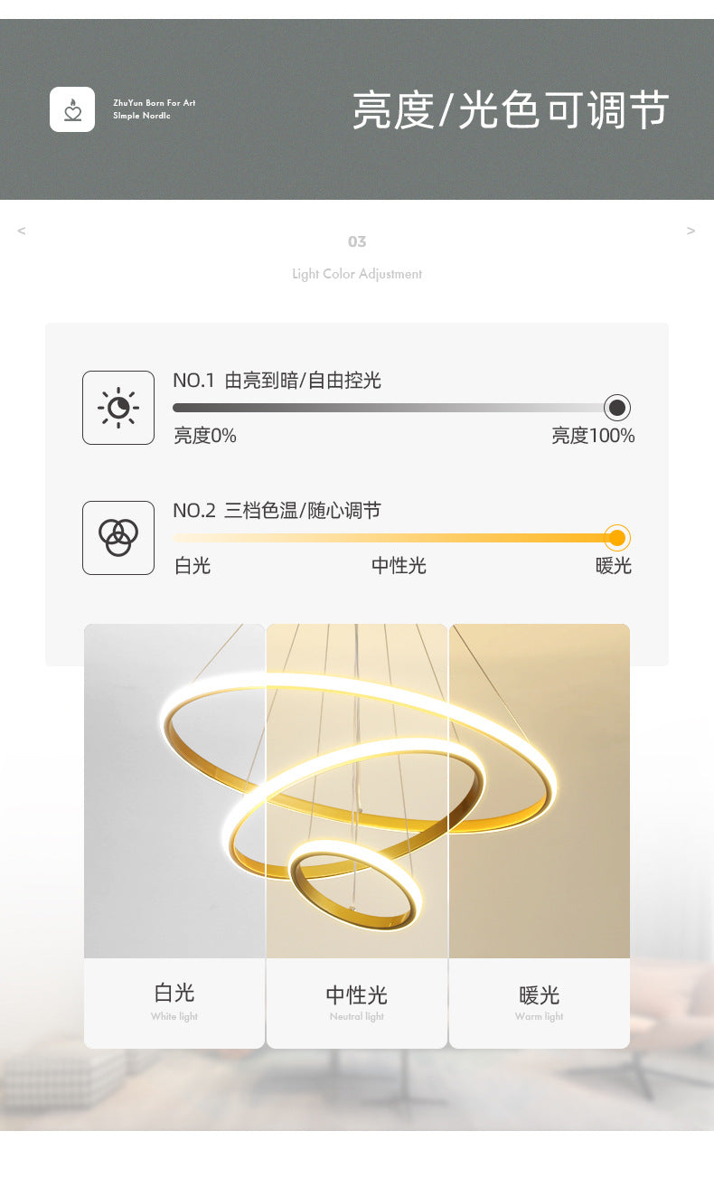 Living Room Pendant Light Modern Minimalist Lighting Internet Celebrity Light Luxury Nordic Lamp Creative Personality Bedroom Bar Counter Dining Room Pendant Light