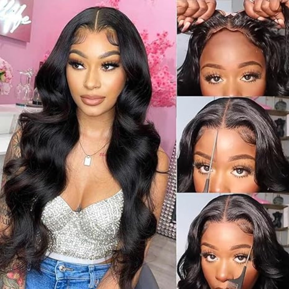 13*4 Lace Front Black Synthetic Hair Wig
