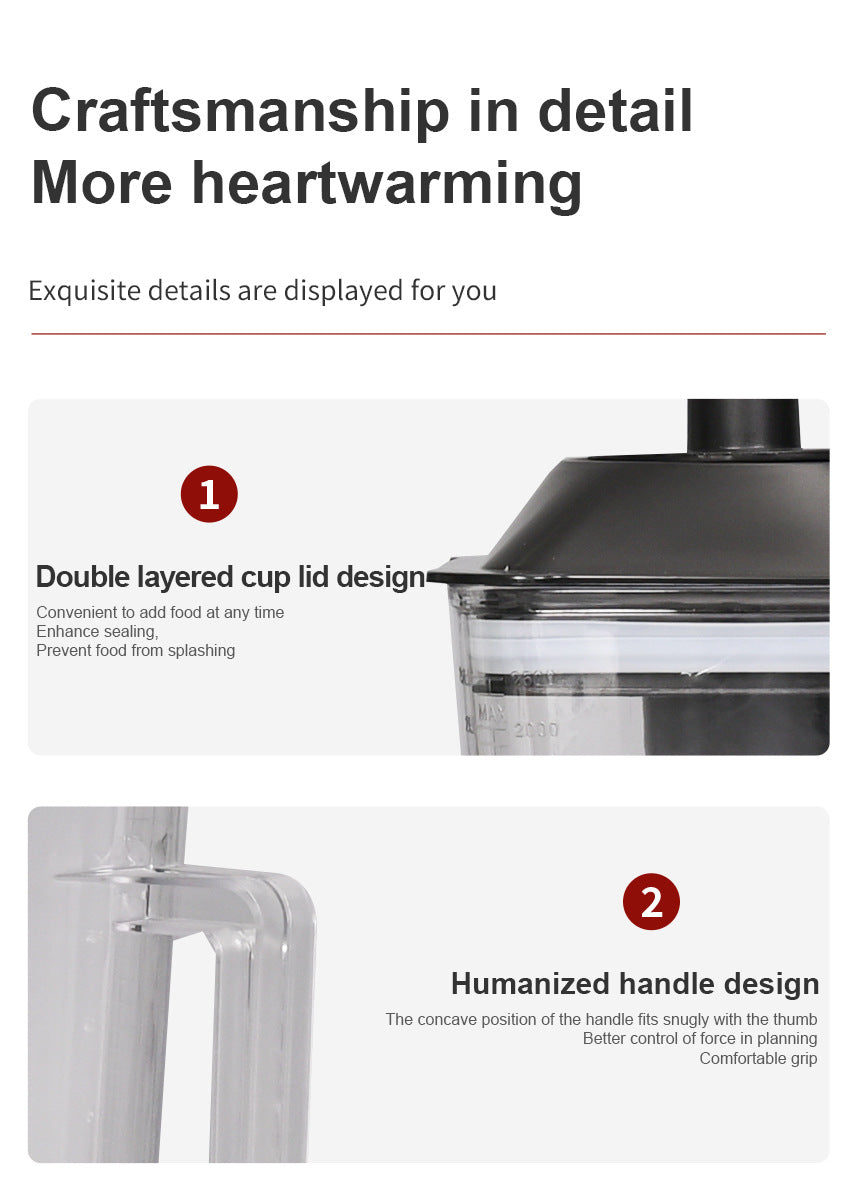 household multifunctional high speed blender grinder