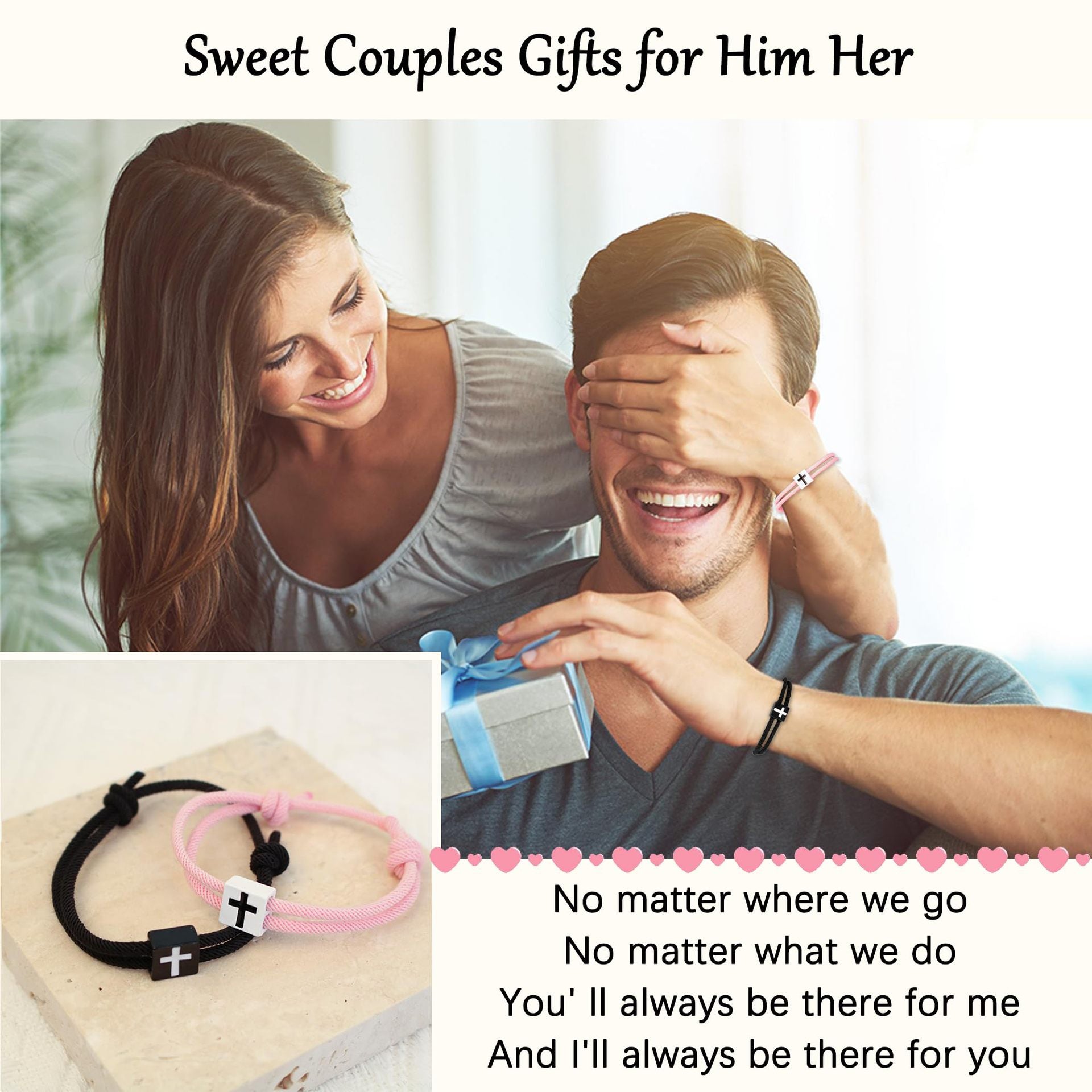 Alloy Cross Bracelet Set Adjustable Handmade Woven Bracelet Promise Faith Milan Rope Bracelet