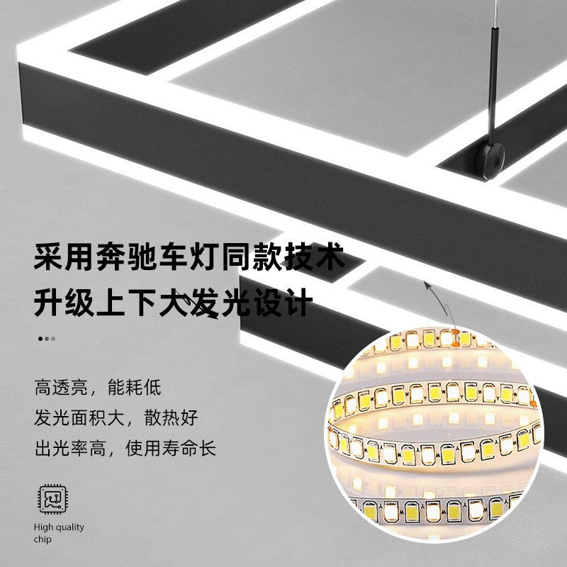 Chandelier for Living Room with High-End Feel, Main Light for Hall, Modern Minimalist Bedroom Light, Dining Room Light, Creative and Unique Design led Bar Counter Lamp