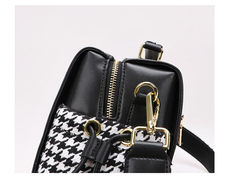 Korean Style Single Shoulder Women's Bag Wool Texture Versatile Handbag Trendy Personality Underarm Crossbody Women's Bag