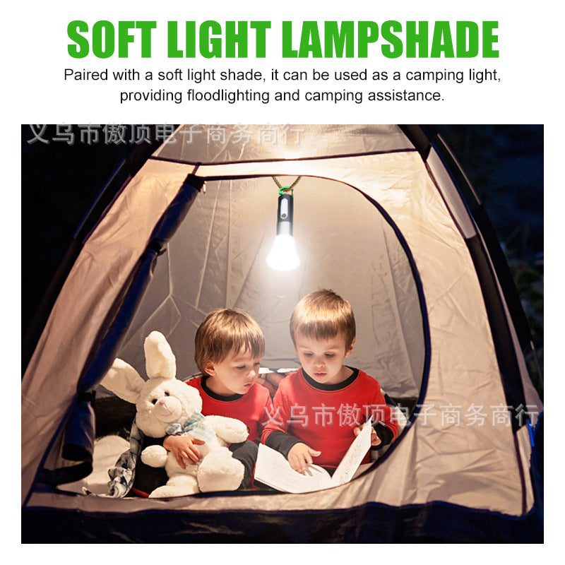 Multifunctional Flashlight Portable Keychain Magnetic Suction Light USB Rechargeable Lighting Work Light LED Sidelight