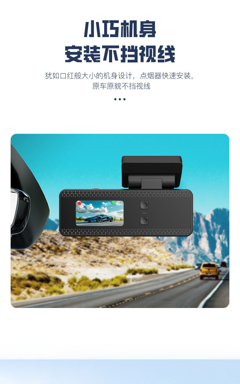 K02Driving Recorder Mobile Phone Interconnection WiFi High Definition Ultra Wide Angle Night Vision No Installation Required4K Vehicle Recording