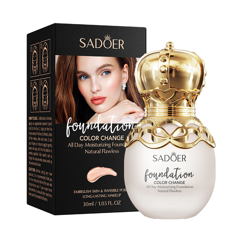 Makeup SADOER Concealer foundation with temperature-changing skin tone that doesn't easily come off BB Wholesale Cross-Border Foreign Trade Frost
