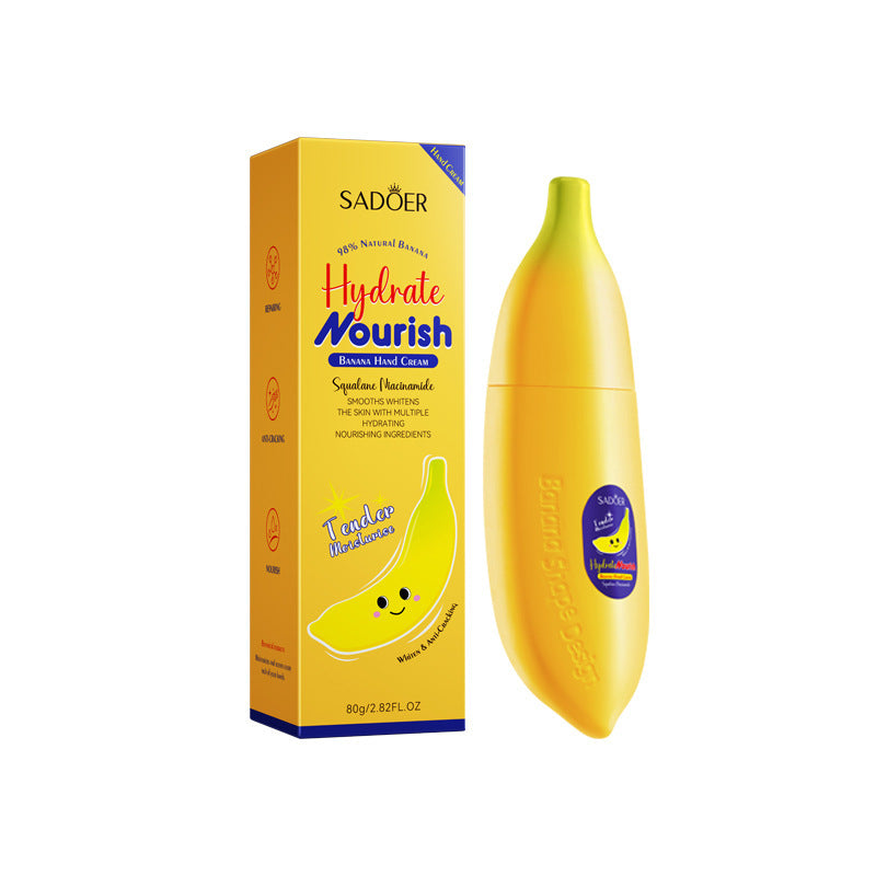 Banana Squalane Hydrating Hand Cream SADOER Autumn and winter nourishing hand cream cross-border foreign trade wholesale