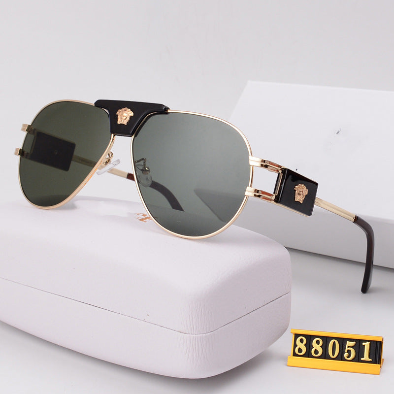 Unisex Toad Sunglasses European and American Style Glasses Beauty Head Sunglasses Internet Celebrity Light Luxury Classic Sunglasses Trendy V88051