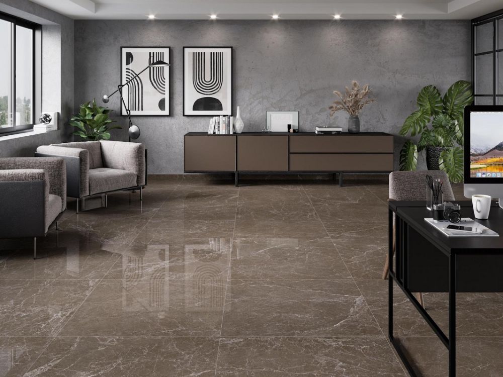 Custom 800x800 Luxury Marble Look Glazed Tile Design Carreaux De Maison Sol Non-slip Wear Resistant Matte Textured Tile