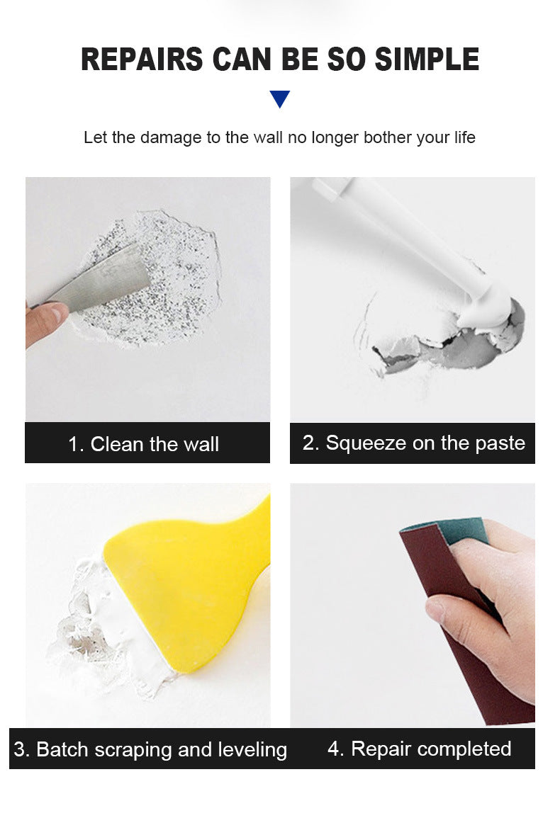 baolisi Wall Repair Paste for Home Use, Waterproof, Nail Hole and Crack Putty Powder for Wall Repair oem Wall Repair and Renovation