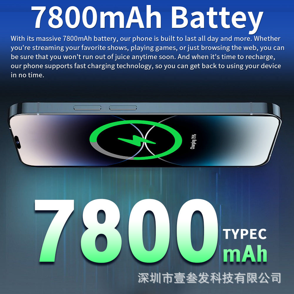 New Mobile Phone i15 Pro MAX 16+1TB HD Large Screen In Stock Android New Smartphone