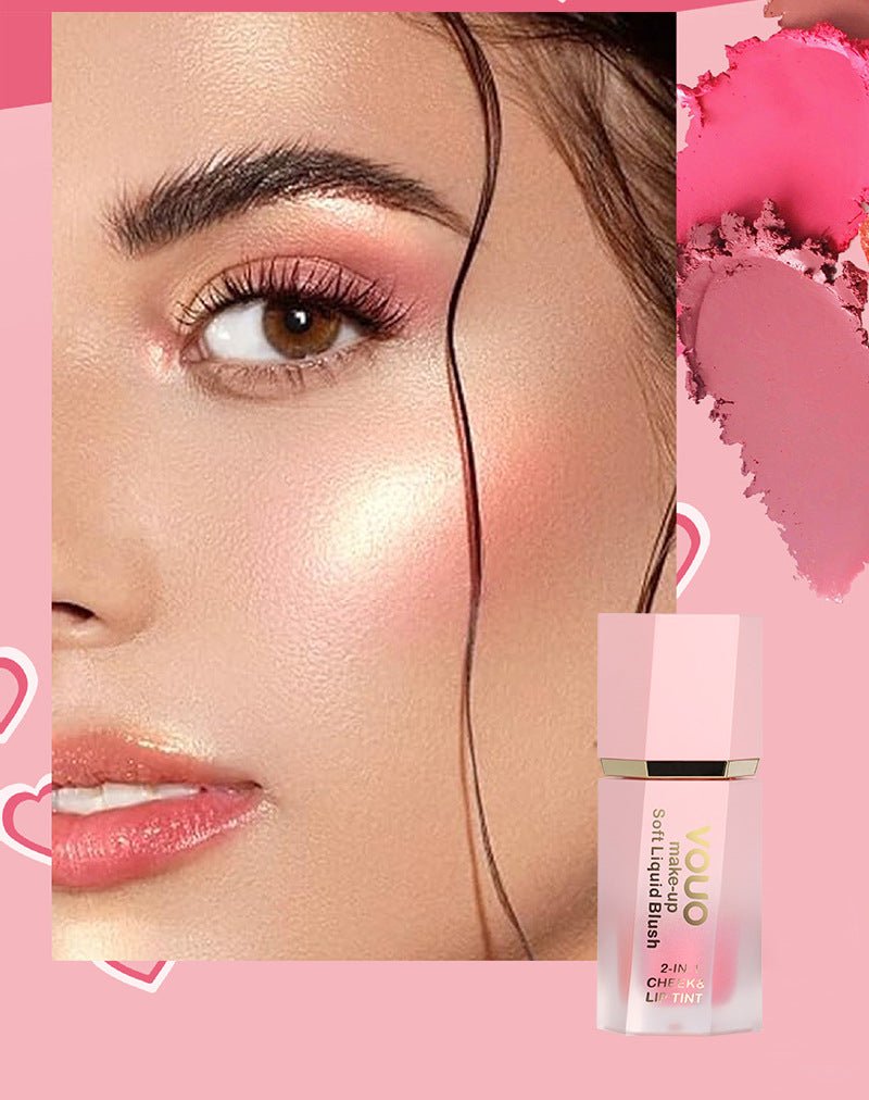 Liquid Lip Glaze Lipstick Face Lip Cheek Two-in-one Multi-functional Blush Four-piece Set Beauty Makeup