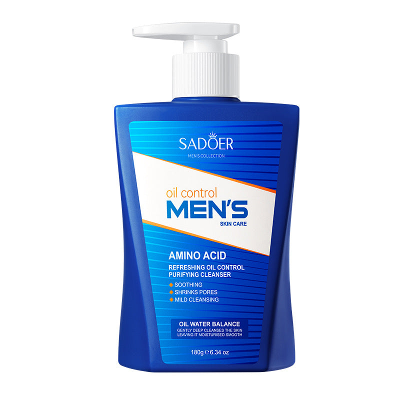 Men's Amino Acid Refreshing Cleanser SADOER Cleansing facial cleanser cross-border foreign trade wholesale