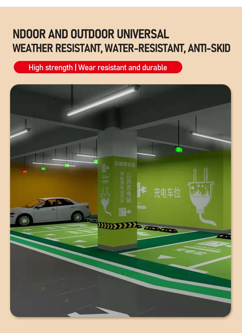 Colorful Three-in-One Floor Paint Parking lot basement warehouse factory floor coating self-leveling anti-slip
