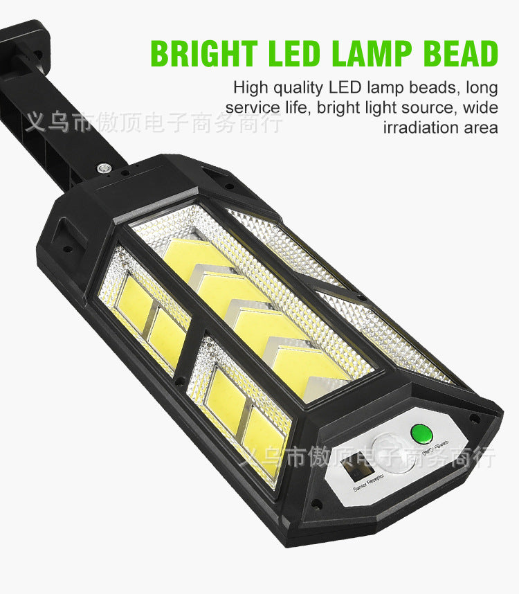 Step into the New Solar Light Outdoor Motion Sensor Light Waterproof Garden Light with Remote Control Garage Light LED Street Lamp