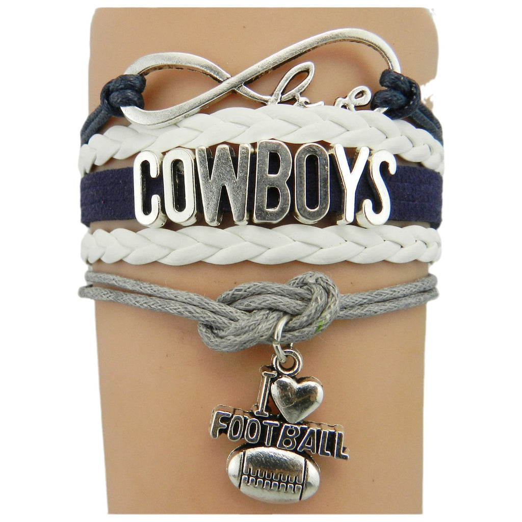 COWBOYS Cowboys Braided Bracelet Men's Football Sports Helmet Bracelet Letter Braided Football Bracelet