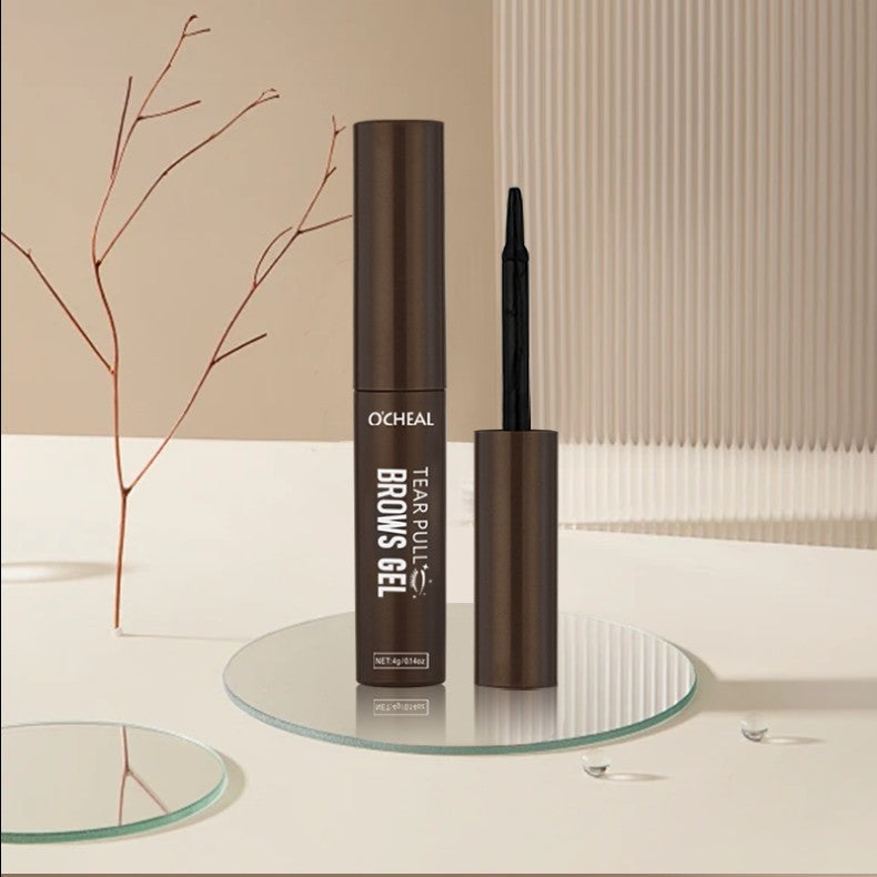 Ouqianya Peel-off Eyebrow Dye Cream Waterproof Sweatproof Long-lasting 3D One-line Eyebrow Packaging