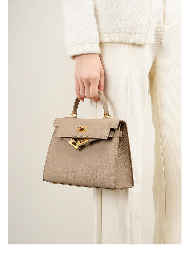 European and American Light Luxury Kelly Bag for Women, Niche Versatile Shoulder Fashion Women's Bag, Trendy Large Capacity Handbag and Crossbody Bag for Women