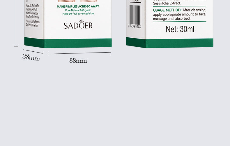 Full English Tea Tree Skincare Set SADOER Cleansing, moisturizing, hydrating five-piece set for  foreign trade wholesale