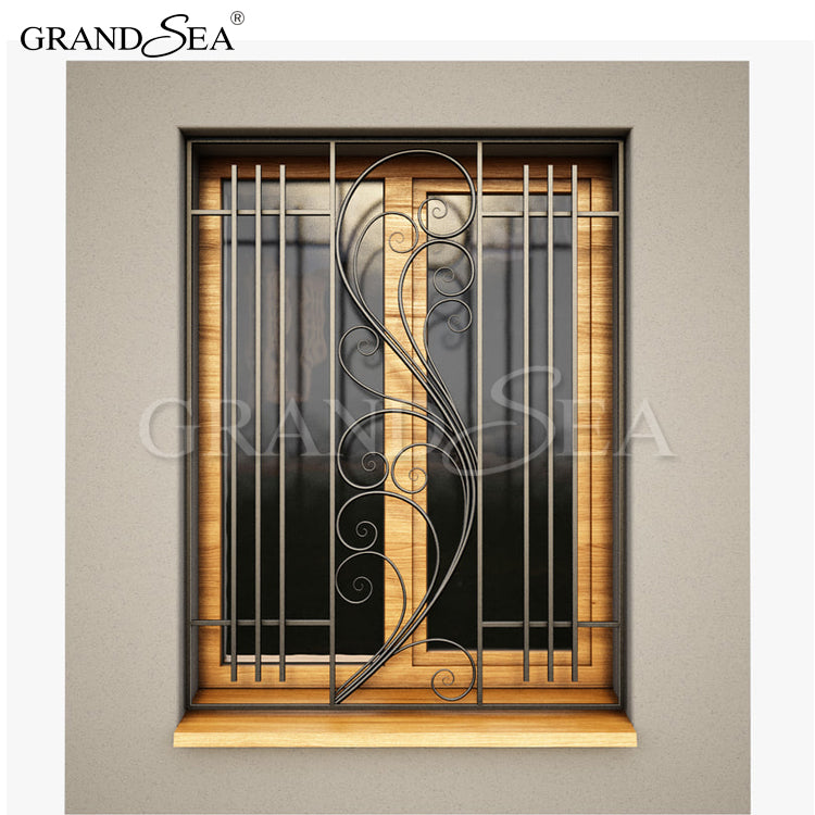2020 Latest Iron Window Grill Stainless Steel Burglar Proof Design