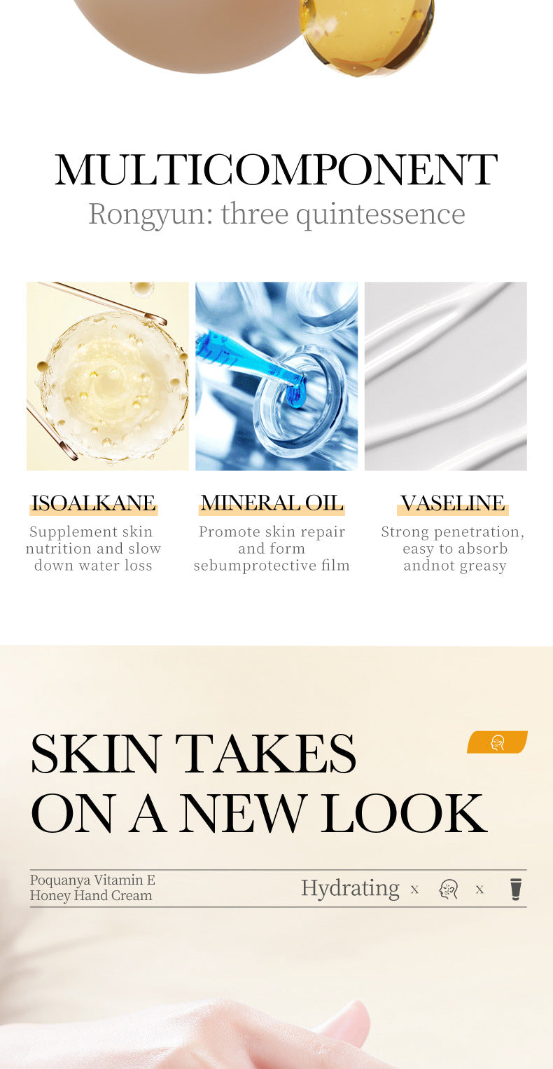 Vitamin E Hand cream30g BIOAOUA Honey hydrating moisturizing wholesale for  trade