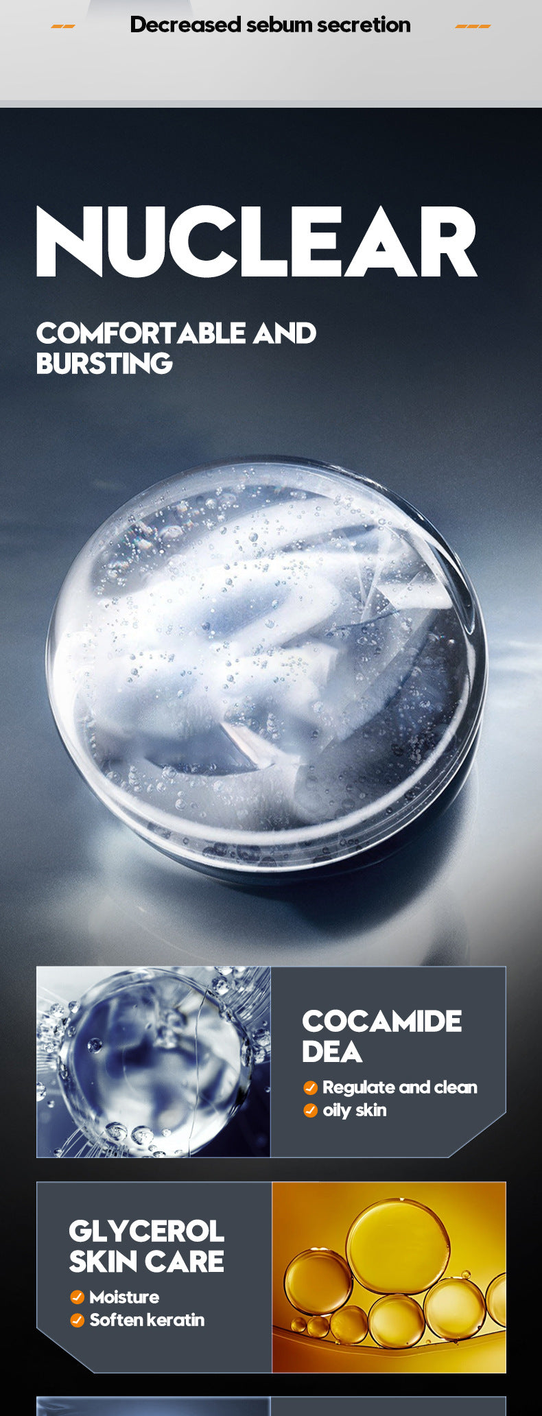 Men's Body Wash SADOER Thick Foam Cleansing Body Fragrance Shower Gel Cross-Border Wholesale