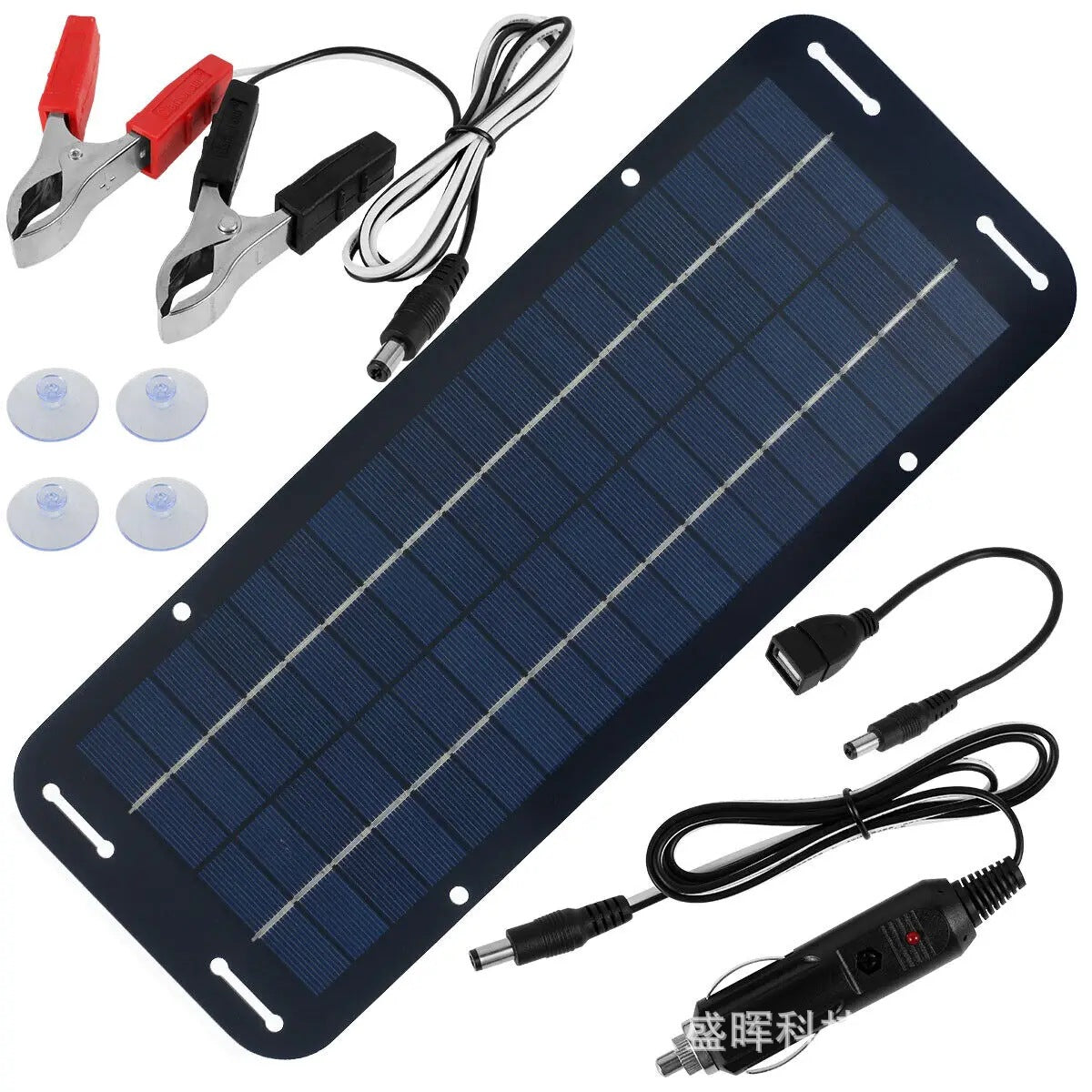 Specially designed for polycrystalline6W5V Solar panel outdoor charging type-c Multi-Port Emergency Charger Electricity New Energy