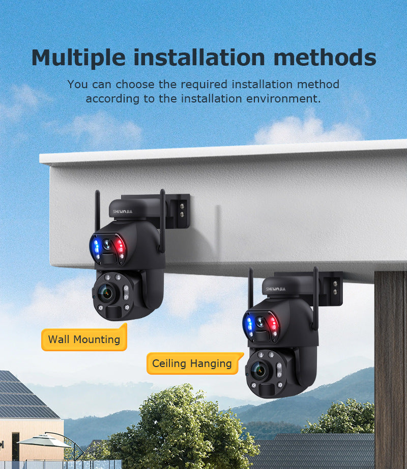 High Definition Bullet Camera36Optical Zoom Outdoor6MP Full Color Night Vision4G Wireless Solar Camera