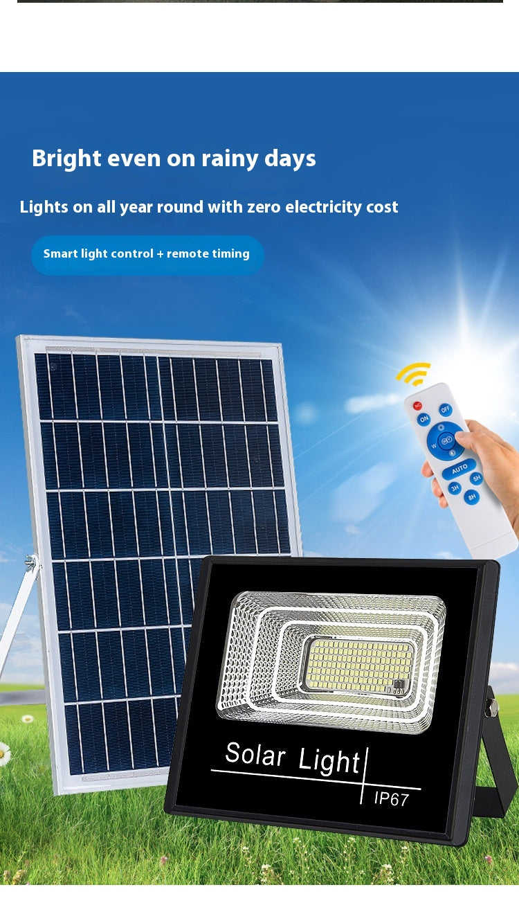 Household Solar Outdoor Light Split Waterproof Garden Courtyard Light Suitable for Warehouse Factory Indoor Floodlight