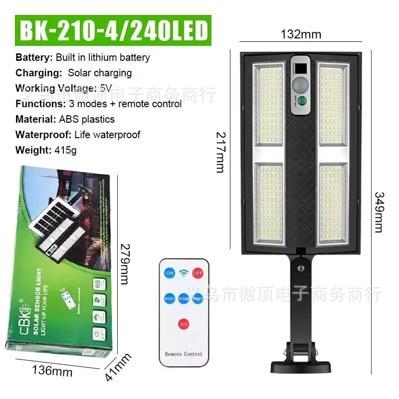 New outdoor solar street light home lighting waterproof garden courtyard light LED Street light with remote control